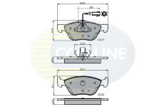 Sada brzdových platničiek kotúčovej brzdy COMLINE CBP11772
