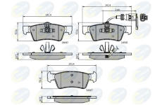 Sada brzdových platničiek kotúčovej brzdy COMLINE CBP12015