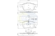 Sada brzdových platničiek kotúčovej brzdy COMLINE CBP12032