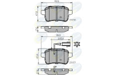 Sada brzdových platničiek kotúčovej brzdy COMLINE CBP12103