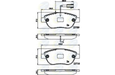 Sada brzdových platničiek kotúčovej brzdy COMLINE CBP12140