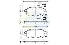 Sada brzdových platničiek kotúčovej brzdy COMLINE CBP12227