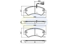 Sada brzdových platničiek kotúčovej brzdy COMLINE CBP12247