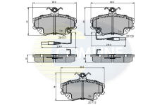 Sada brzdových platničiek kotúčovej brzdy COMLINE CBP1431