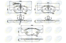 Sada brzdových platničiek kotúčovej brzdy COMLINE CBP1477