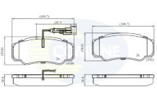 Sada brzdových platničiek kotúčovej brzdy COMLINE CBP16032