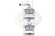 Sada brzdových platničiek kotúčovej brzdy COMLINE CBP1797