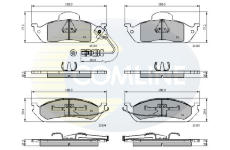 Sada brzdových platničiek kotúčovej brzdy COMLINE CBP1911