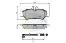 Sada brzdových platničiek kotúčovej brzdy COMLINE CBP21556
