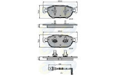 Sada brzdových platničiek kotúčovej brzdy COMLINE CBP22120
