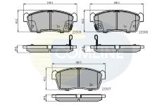 Sada brzdových platničiek kotúčovej brzdy COMLINE CBP31113