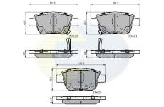 Sada brzdových platničiek kotúčovej brzdy COMLINE CBP31141