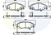 Sada brzdových platničiek kotúčovej brzdy COMLINE CBP31152