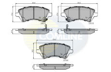 Sada brzdových platničiek kotúčovej brzdy COMLINE CBP31154