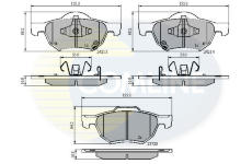 Sada brzdových platničiek kotúčovej brzdy COMLINE CBP31195