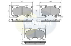 Sada brzdových platničiek kotúčovej brzdy COMLINE CBP31201