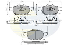 Sada brzdových platničiek kotúčovej brzdy COMLINE CBP31249