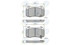 Sada brzdových platničiek kotúčovej brzdy COMLINE CBP31258