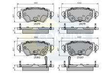 Sada brzdových platničiek kotúčovej brzdy COMLINE CBP31504