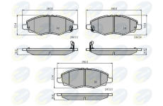 Sada brzdových platničiek kotúčovej brzdy COMLINE CBP31508