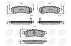 Sada brzdových platničiek kotúčovej brzdy COMLINE CBP31568