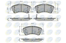 Sada brzdových platničiek kotúčovej brzdy COMLINE CBP31588