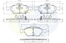 Sada brzdových platničiek kotúčovej brzdy COMLINE CBP31637