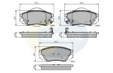 Sada brzdových platničiek kotúčovej brzdy COMLINE CBP31679