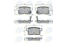 Sada brzdových platničiek kotúčovej brzdy COMLINE CBP31711