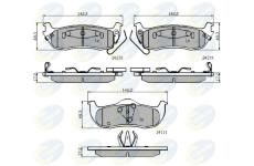 Sada brzdových platničiek kotúčovej brzdy COMLINE CBP31734