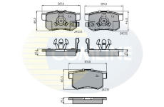 Sada brzdových platničiek kotúčovej brzdy COMLINE CBP31736