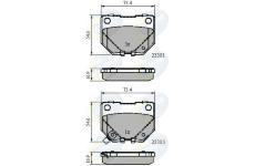 Sada brzdových platničiek kotúčovej brzdy COMLINE CBP31739
