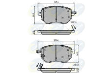 Sada brzdových platničiek kotúčovej brzdy COMLINE CBP31745