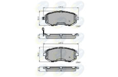 Sada brzdových platničiek kotúčovej brzdy COMLINE CBP31760
