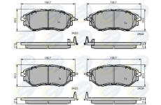 Sada brzdových platničiek kotúčovej brzdy COMLINE CBP31762
