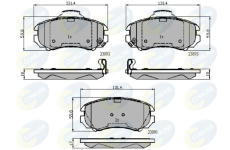 Sada brzdových platničiek kotúčovej brzdy COMLINE CBP31774