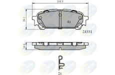 Sada brzdových platničiek kotúčovej brzdy COMLINE CBP31775
