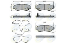 Sada brzdových platničiek kotúčovej brzdy COMLINE CBP31777