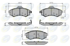 Sada brzdových platničiek kotúčovej brzdy COMLINE CBP31781