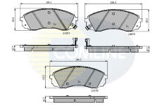 Sada brzdových platničiek kotúčovej brzdy COMLINE CBP31782