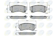 Sada brzdových platničiek kotúčovej brzdy COMLINE CBP31787