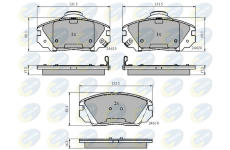 Sada brzdových platničiek kotúčovej brzdy COMLINE CBP31788
