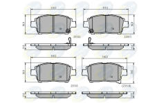 Sada brzdových platničiek kotúčovej brzdy COMLINE CBP31790