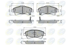 Sada brzdových platničiek kotúčovej brzdy COMLINE CBP31799