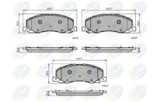 Sada brzdových platničiek kotúčovej brzdy COMLINE CBP32003