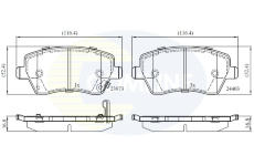 Sada brzdových platničiek kotúčovej brzdy COMLINE CBP32008