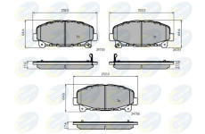Sada brzdových platničiek kotúčovej brzdy COMLINE CBP32010