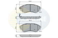 Sada brzdových platničiek kotúčovej brzdy COMLINE CBP32012