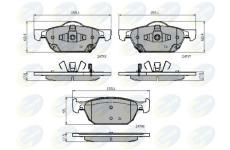 Sada brzdových platničiek kotúčovej brzdy COMLINE CBP32018