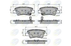 Sada brzdových platničiek kotúčovej brzdy COMLINE CBP32023